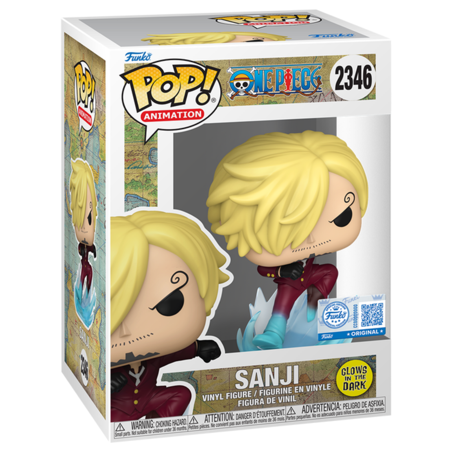 FUNKO POP! ANIMATION ONE PIECE SANJI GITD FUNKO SPECIAL EDITION no2346
