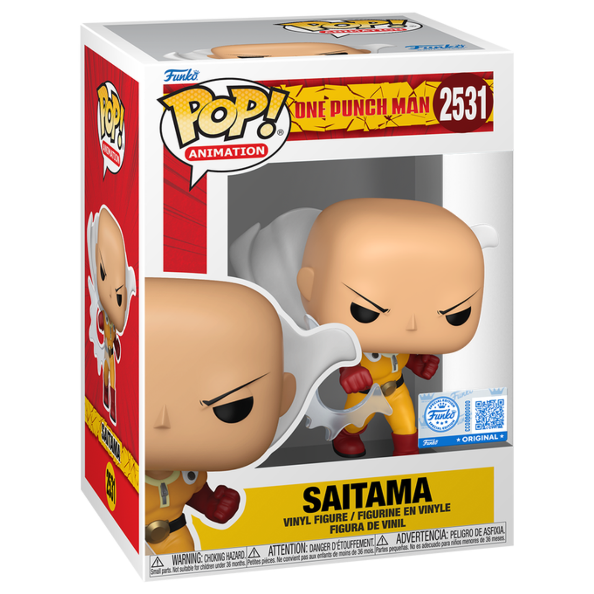 FUNKO POP! ANIMATION ONE PUNCH MAN SAITAMA FUNKO SPECIAL EDITION no2531