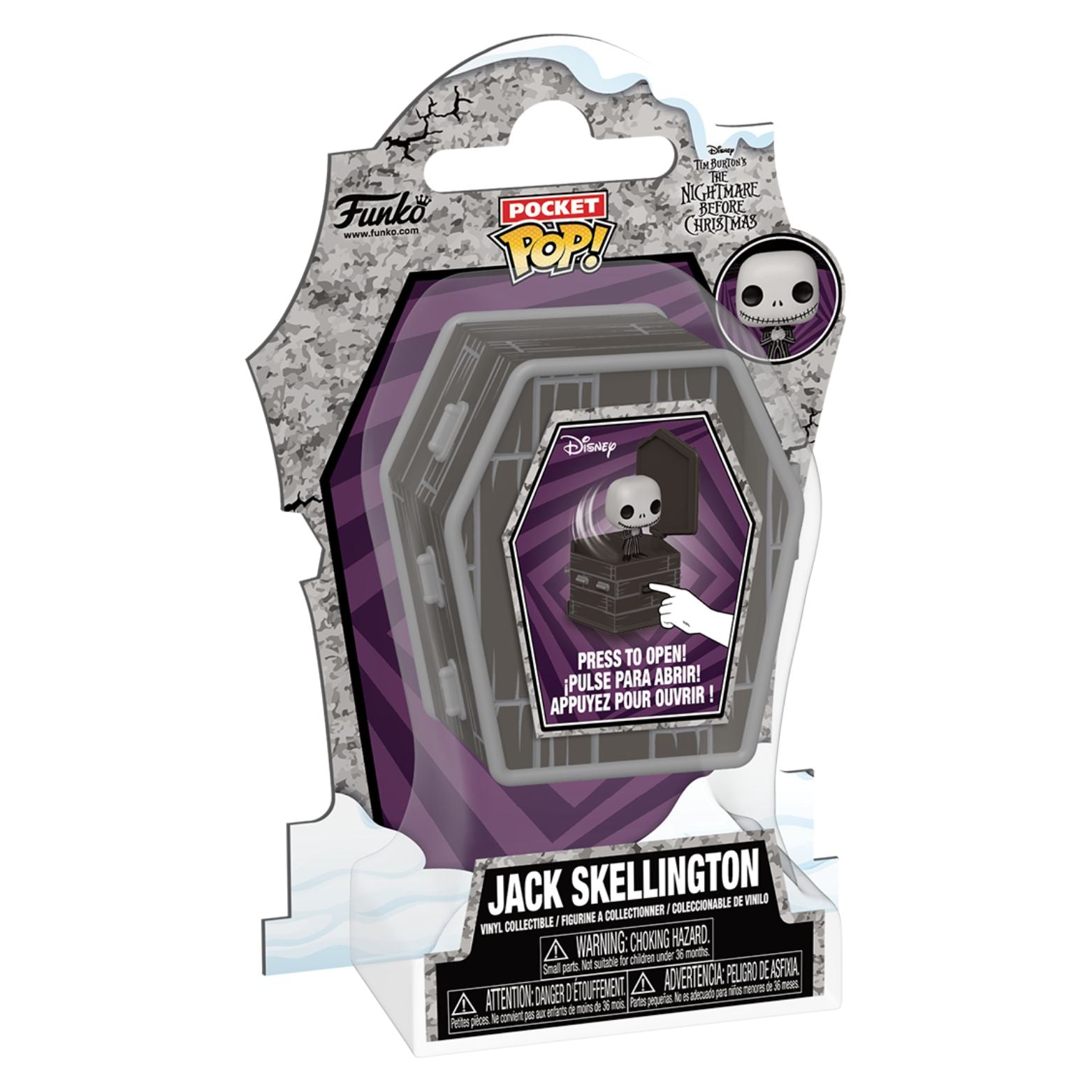 FUNKO POCKET POP! COFFIN DISNEY THE NIGHTMARE BEFORE CHRISTMAS JACK SKELLINGTON