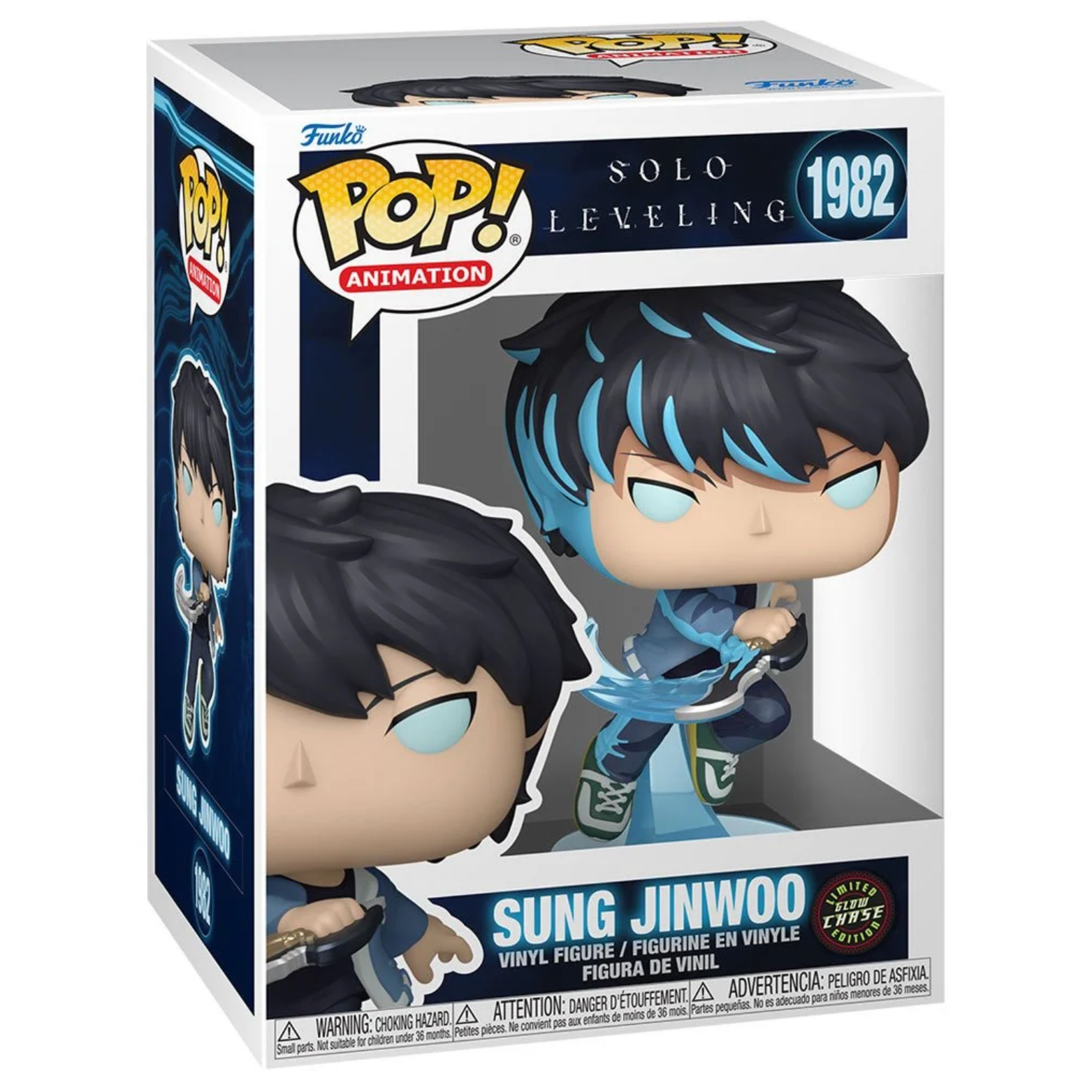 FUNKO POP! ANIMATION SOLO LEVELING SUNG JINWOO LIMITED GLOW CHASE EDITION no1982