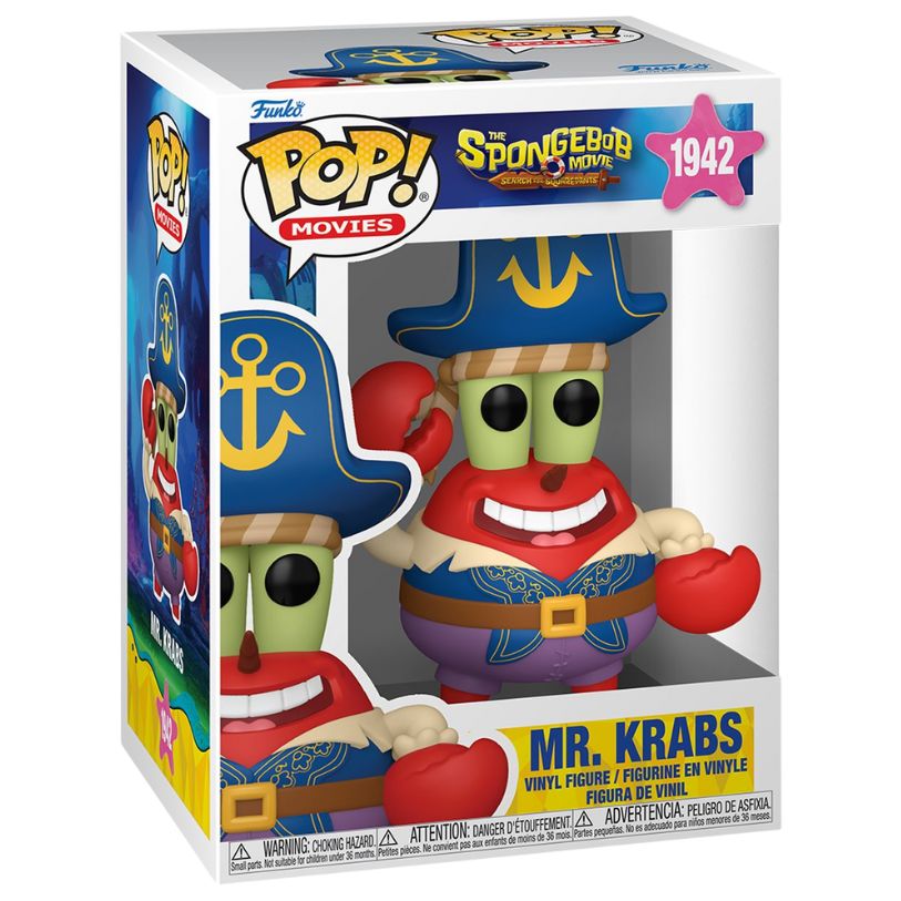 FUNKO POP! ANIMATION SPONGEBOB SQUAREPANTS MOVIE SEARCH OF SQUAREPANTS MR. KRABS no1942