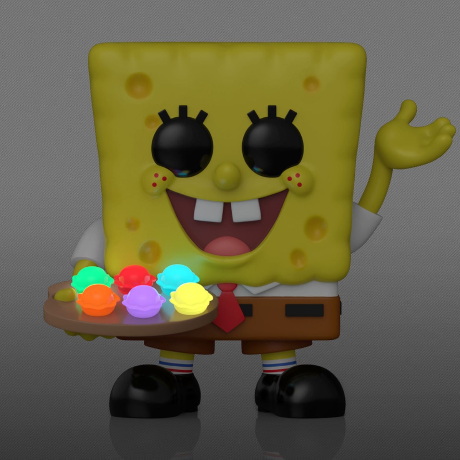 FUNKO POP! ANIMATION SPONGEBOB SQUAREPANTS SPONGEBOB WITH PRETTY PATTIES FUNKO SPECIAL EDITION GITD no2312
