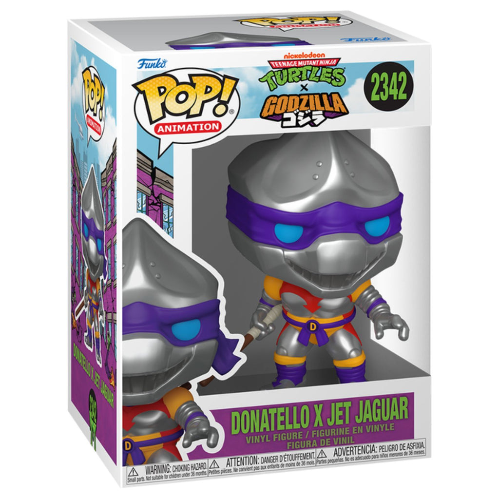 FUNKO POP! ANIMATION TEENAGE MUTANT NINJA TURTLES x GODZILLA DONATELLO X JET JAGUAR no2342