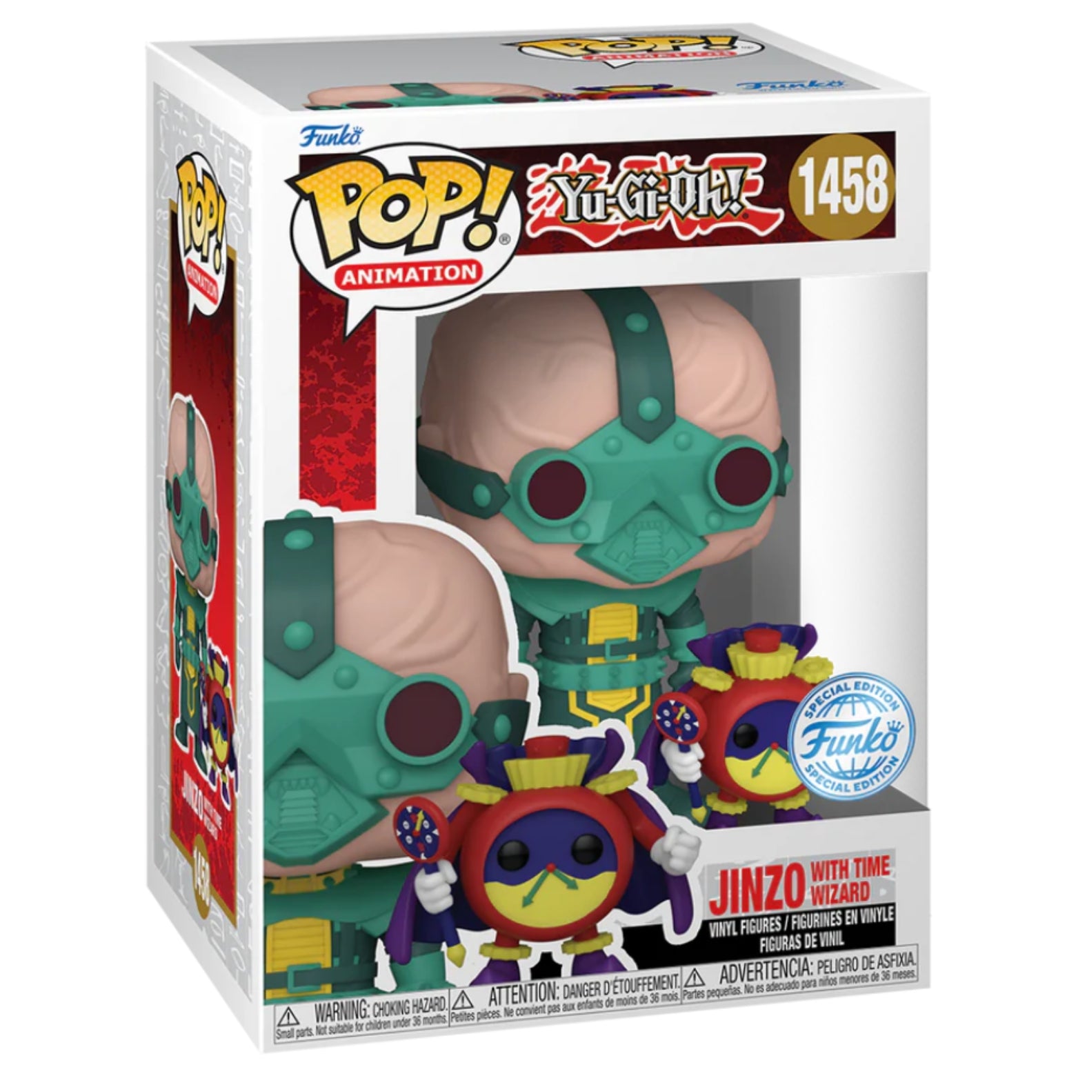 FUNKO POP! ANIMATION YU-GI-OH JINZO WITH TIME WIZARD FUNKO SPECIAL EDITION no1458