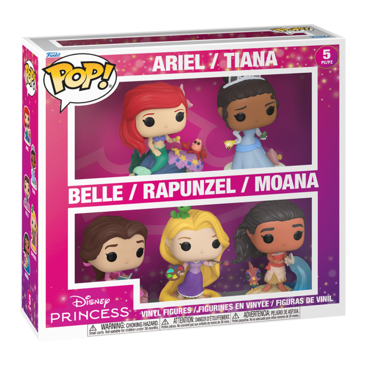 FUNKO POP! BLACK FRIDAY BUNDLE DISNEY PRINCESS ARIEL/TIANA/BELLE/RAPUNZEL/MOANA 5-PACK