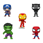 FUNKO POP! BLACK FRIDAY BUNDLE MARVEL SPIDER-MAN/IRON MAN/CAPTAIN AMERICA/HULK/BLACK PANTHER 5-PACK