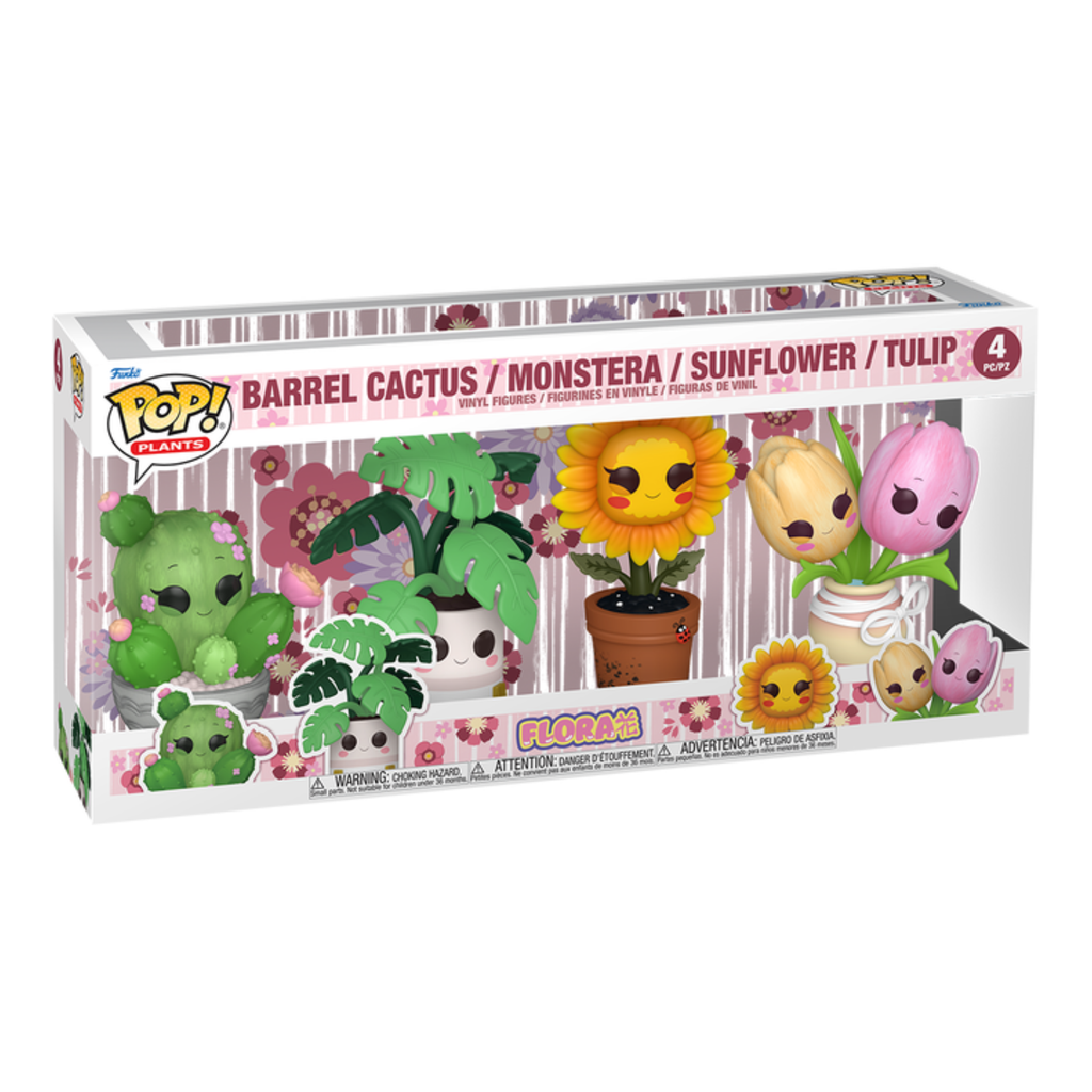 FUNKO POP! BLACK FRIDAY BUNDLE PLANTS FLORA BARREL CACTUS/MONSTERA/SUNFLOWER/TULIP 4-PACK