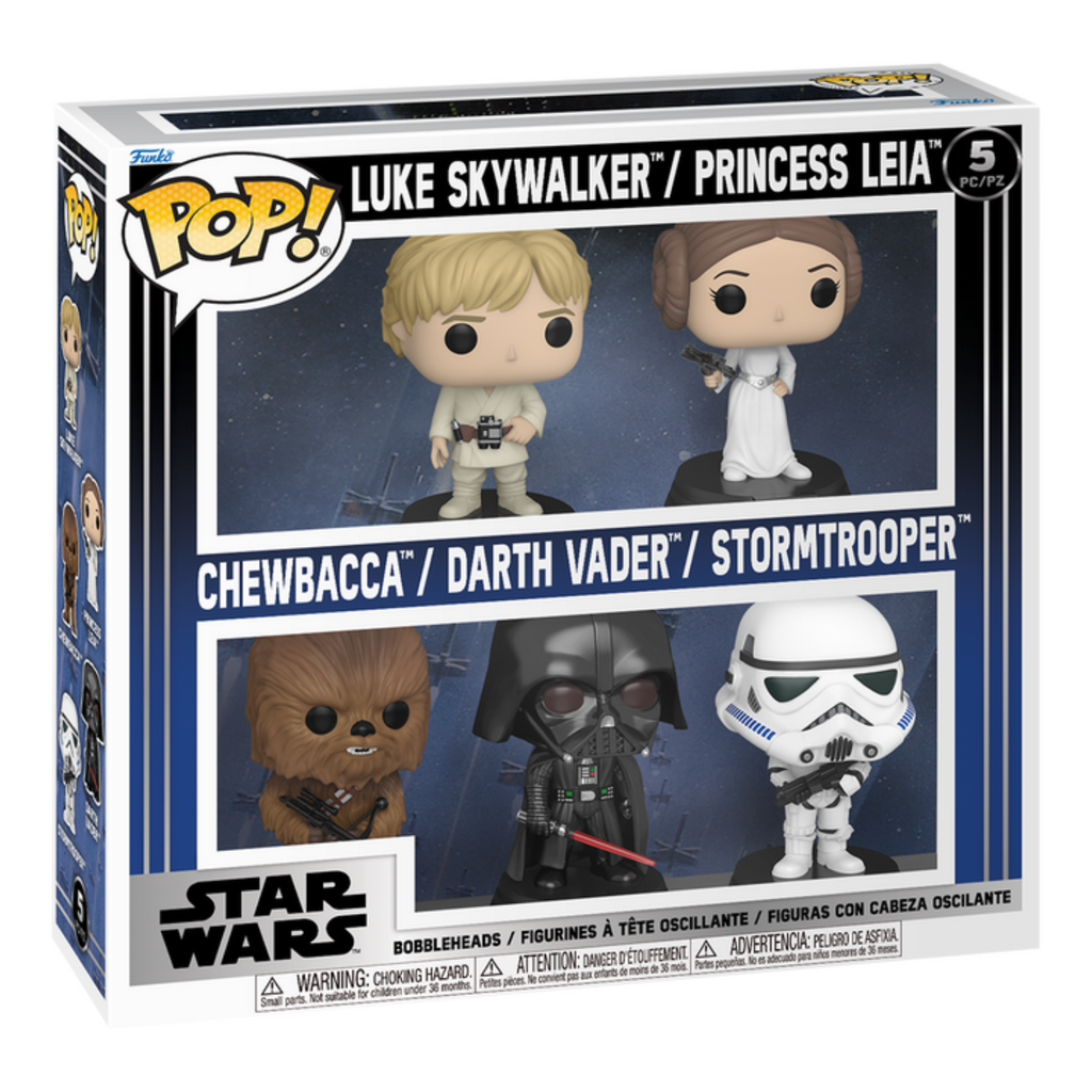 FUNKO POP! BLACK FRIDAY BUNDLE STAR WARS LUKE SKYWALKER/PRINCESS LEIA/CHEWBACA/DARTH VADER/STORMTROOPER 5-PACK