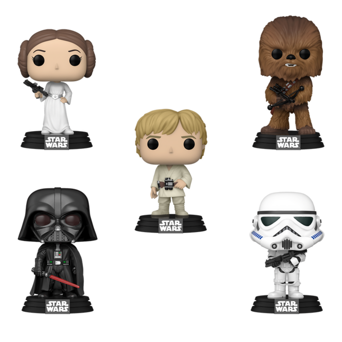 FUNKO POP! BLACK FRIDAY BUNDLE STAR WARS LUKE SKYWALKER/PRINCESS LEIA/CHEWBACA/DARTH VADER/STORMTROOPER 5-PACK