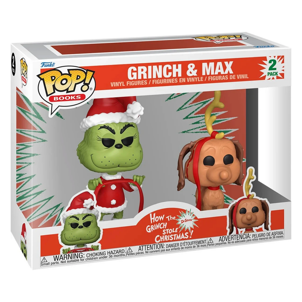 FUNKO POP! BOOKS HOLIDAY HOW THE GRINCH STOLE CHRISTMAS GRINCH & MAX 2pack