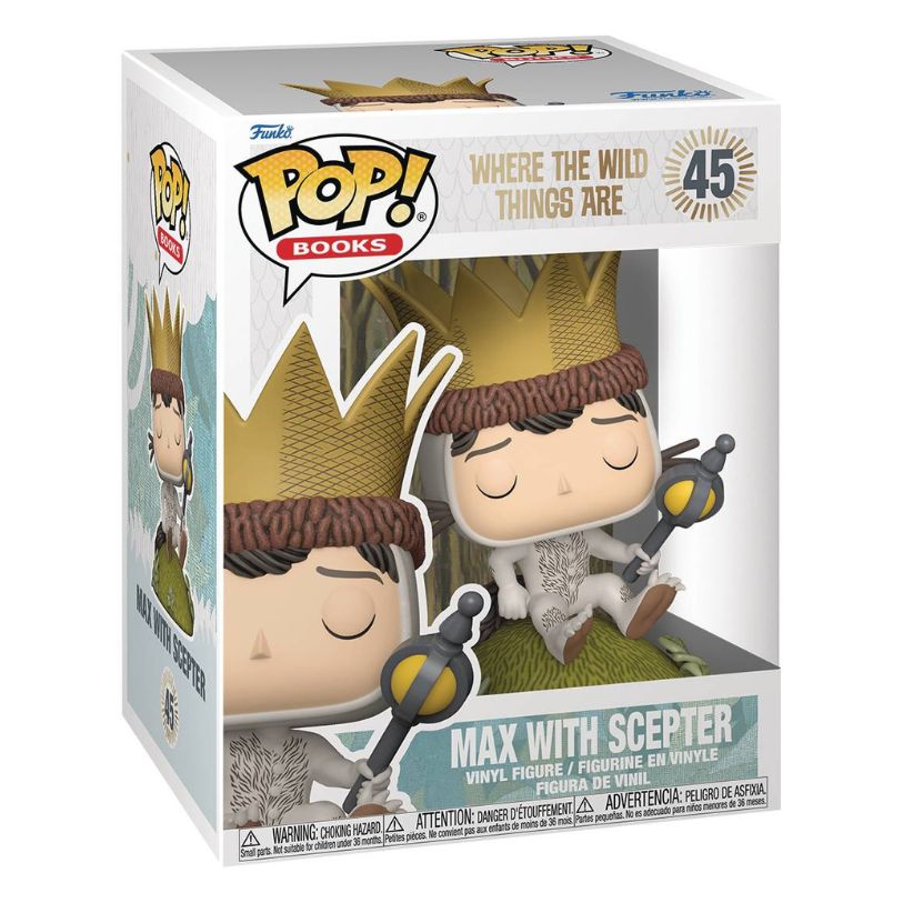 FUNKO POP! BOOKS WHERE THE WILD THINGS ARE MAX WITH SCEPTER no45