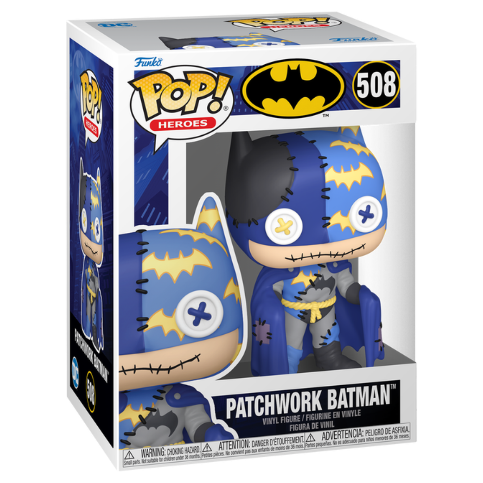 FUNKO POP! DC HEROES DC COMICS BATMAN PATCHWORK BATMAN no508