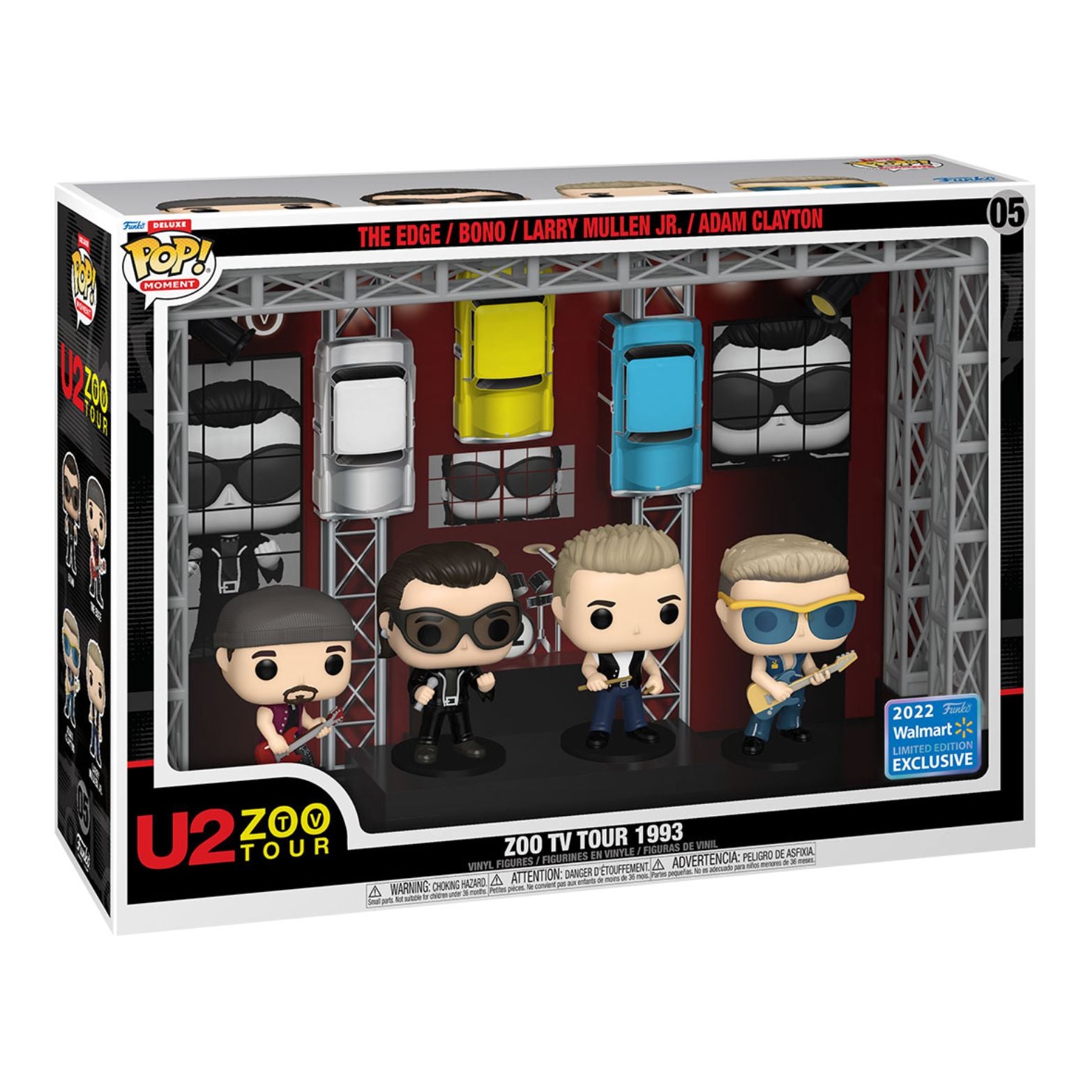 FUNKO POP! DELUXE MOMENT U2 ZOO TV TOUR 1993 SPECIAL EDITION 4-PACK no05