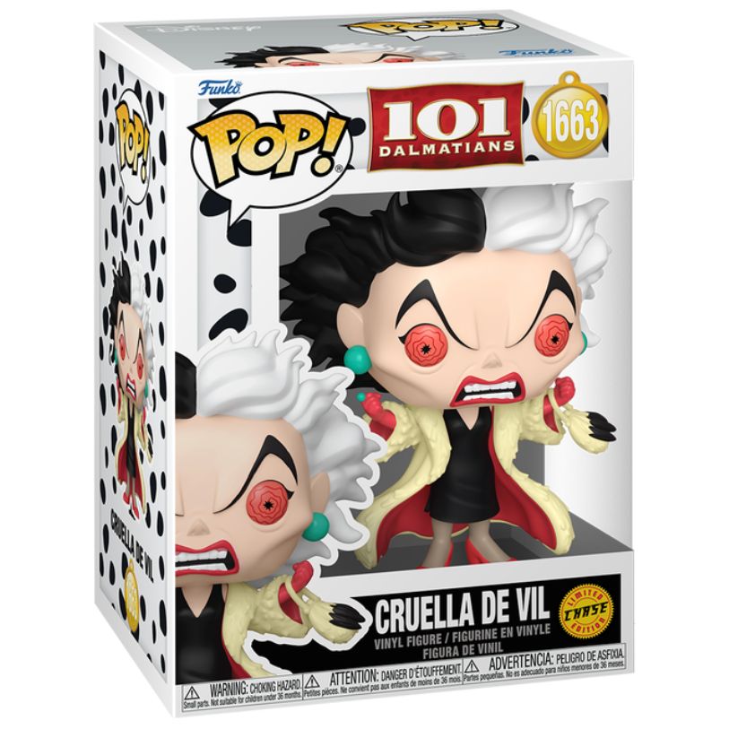 FUNKO POP! DISNEY 101 DALMATIANS CRUELLA DE VIL CHASE no1663