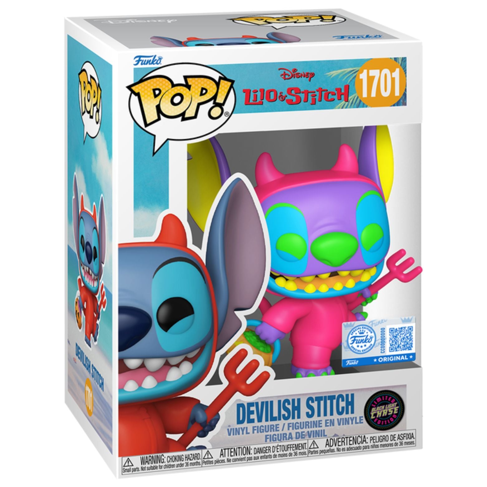 FUNKO POP! DISNEY LILO & STITCH DEVILISH STITCH FUNKO SPECIAL EDITION CHASE no1701