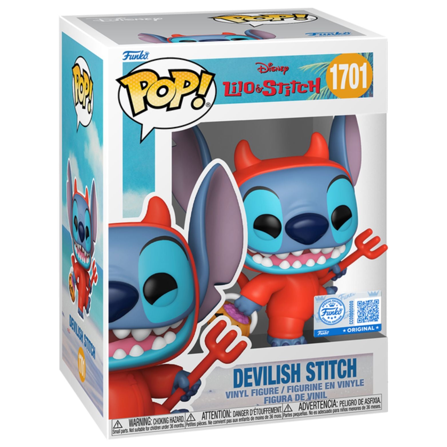 FUNKO POP! DISNEY LILO & STITCH DEVILISH STITCH FUNKO SPECIAL EDITION no1701