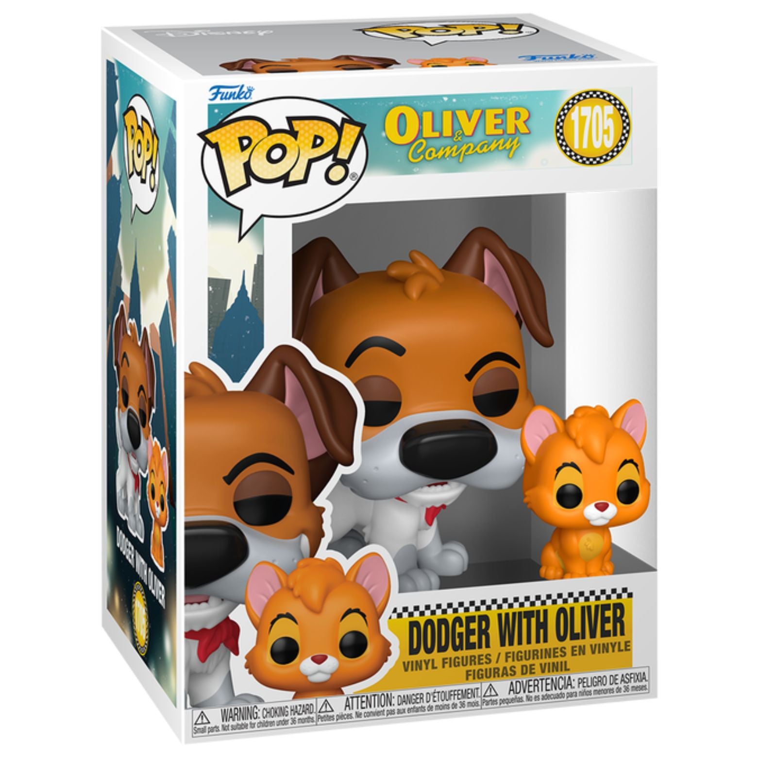 FUNKO POP! DISNEY OLIVER & COMPANY DODGER WITH OLIVER no1705