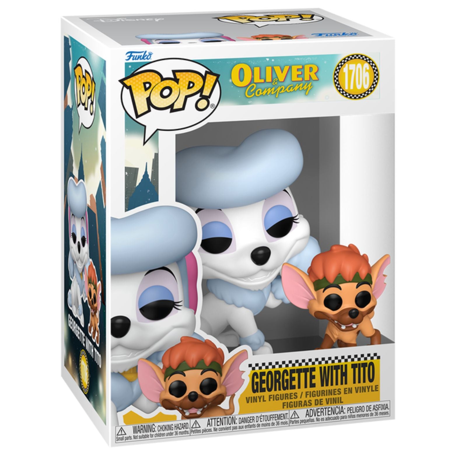 FUNKO POP! DISNEY OLIVER & COMPANY GEORGETTE WITH TITO no1706
