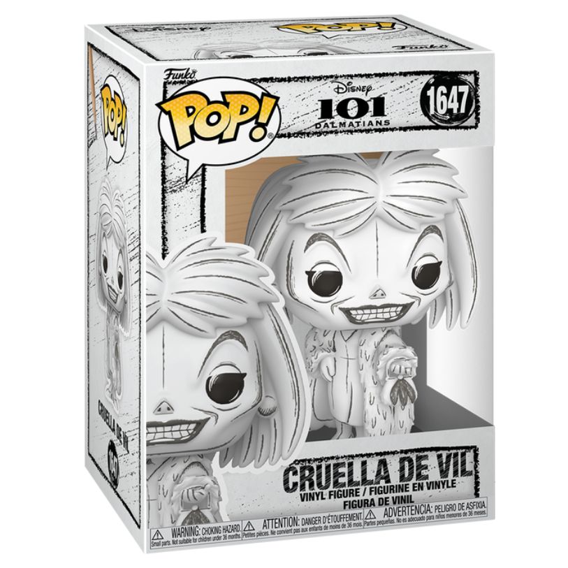 FUNKO POP! DISNEY SKETCHED 101 DALMATIANS CRUELLA DE VIL no1647