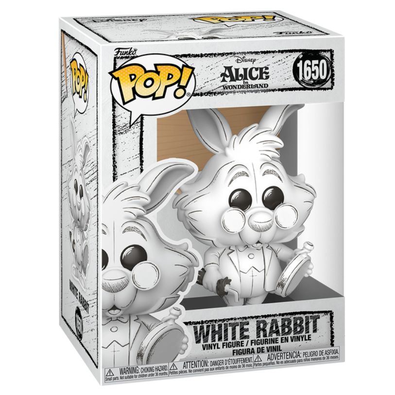 FUNKO POP! DISNEY SKETCHED ALICE IN WONDERLAND WHITE RABBIT no1650