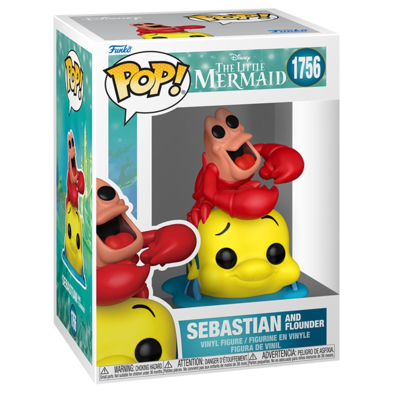FUNKO POP! DISNEY THE LITTLE MERMAID SEBASTIAN AND FLOUNDER no1756
