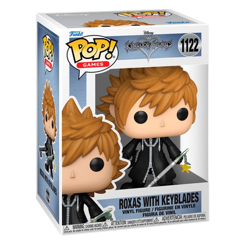 FUNKO POP! GAMES DISNEY KINGDOM HEARTS ROXAS WITH KEYBLADES no1122