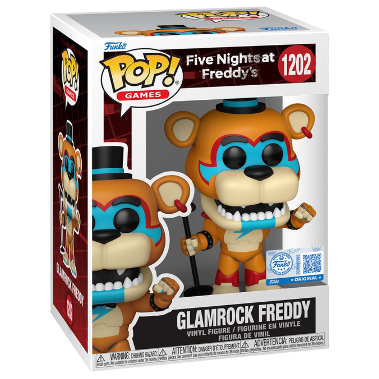 FUNKO POP! GAMES FIVE NIGHTS AT FREDDY´S GLAMROCK FREDDY FUNKO SPECIAL EDITION no1202