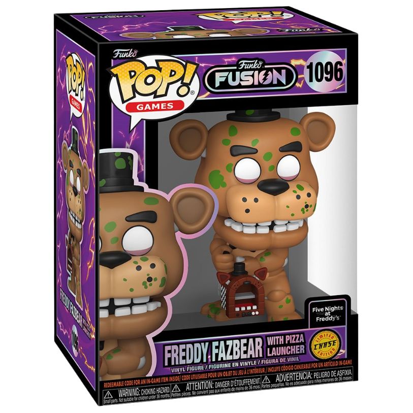 FUNKO POP! GAMES FUNKO FUSION FIVE NIGHT'S AT FREDDYS FREDDY FAZBEAR WITH PIZZA LAUNCHER CHASE no1096