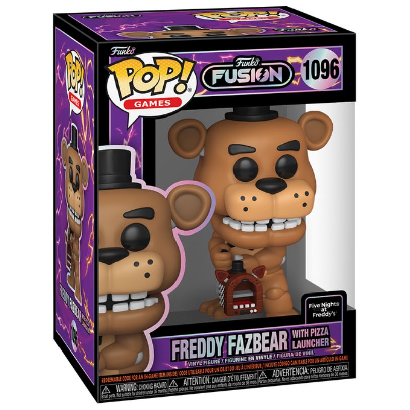 FUNKO POP! GAMES FUNKO FUSION FIVE NIGHT'S AT FREDDYS FREDDY FAZBEAR WITH PIZZA LAUNCHER no1096