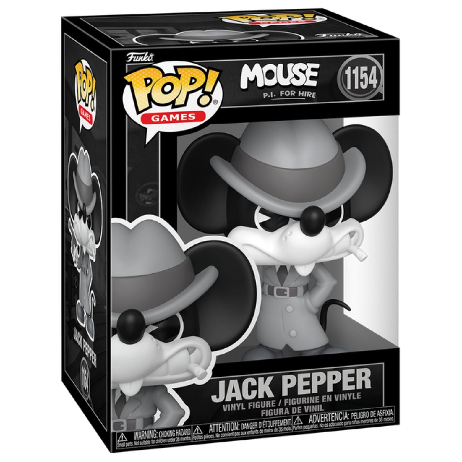 FUNKO POP! GAMES MOUSE P.I. FOR HIRE JACK PEPPER no1154