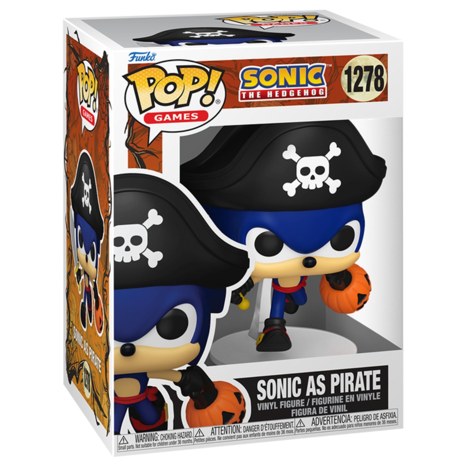 FUNKO POP! GAMES SONIC THE HEDGEHOG SONIC AS PIRATE no1278
