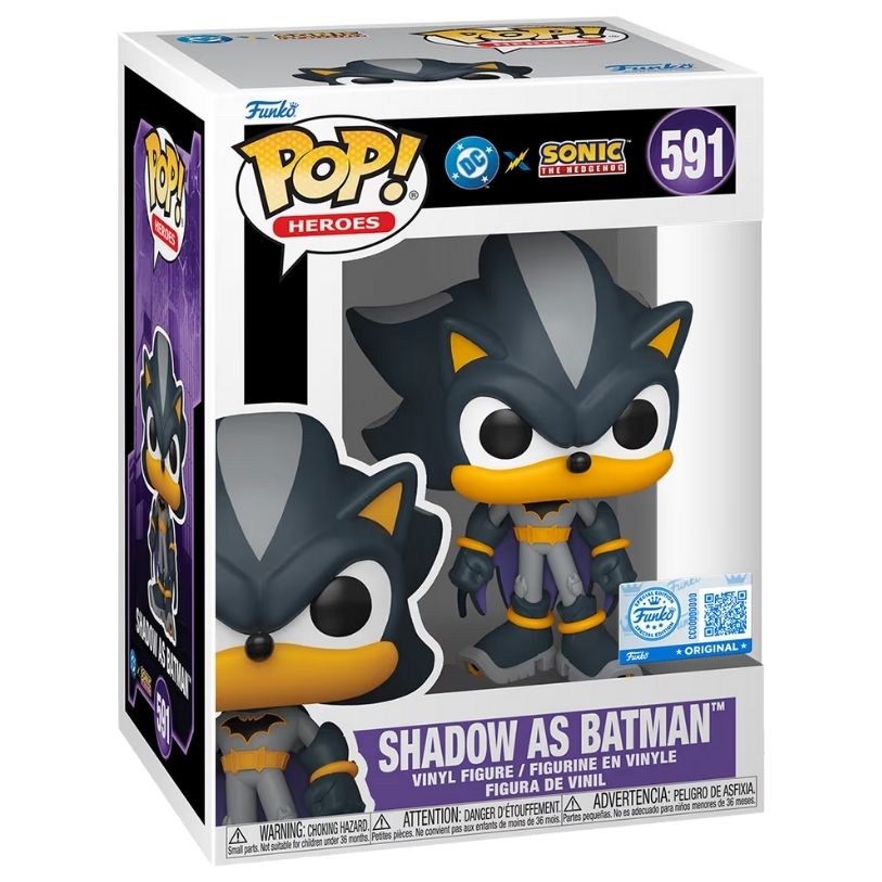 FUNKO POP! HEROES DC x SONIC THE HEDGEHOG SHADOW AS BATMAN FUNKO SPECIAL EDITION no591