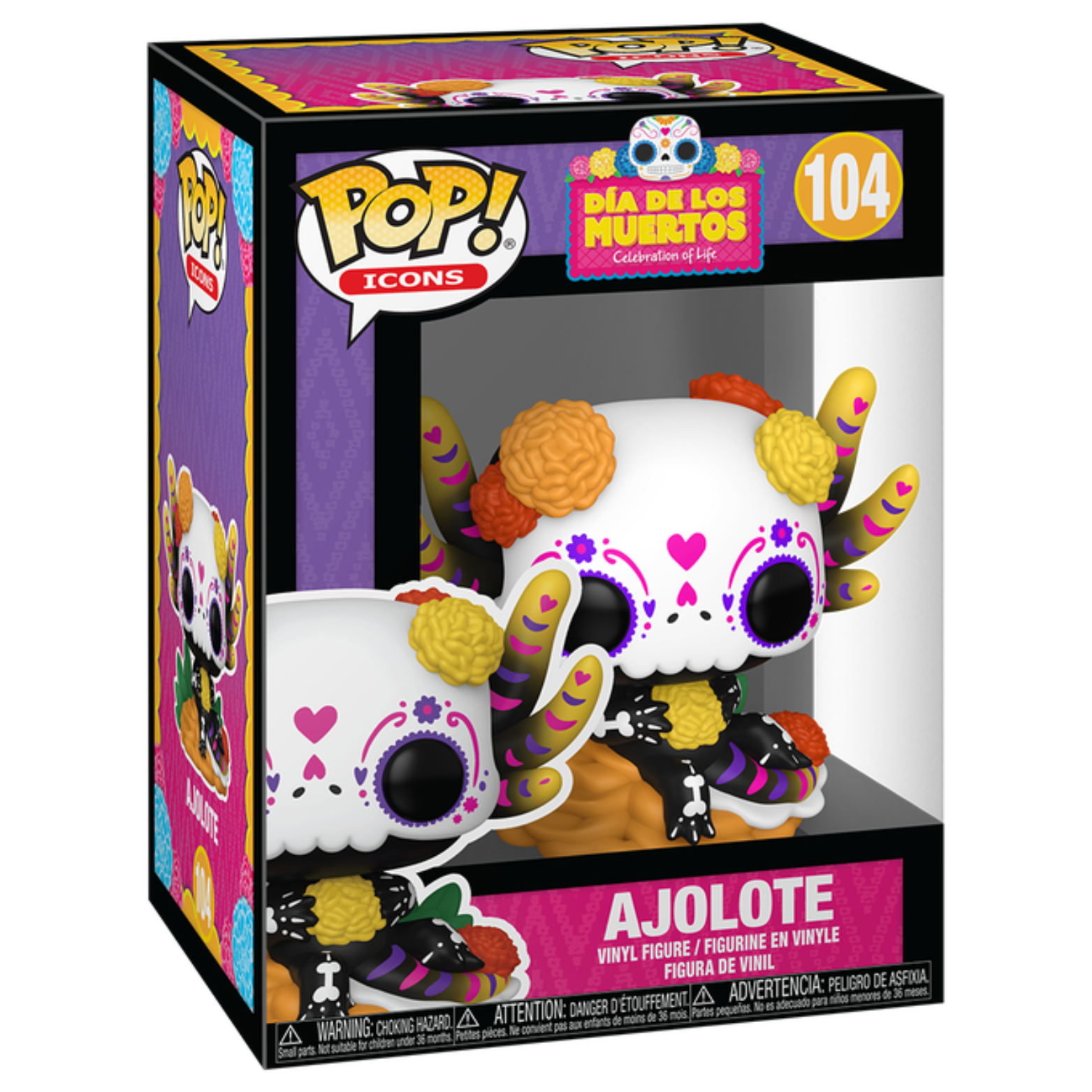 FUNKO POP! ICONS DIA DE LOS MUERTOS AJOLOTE no104