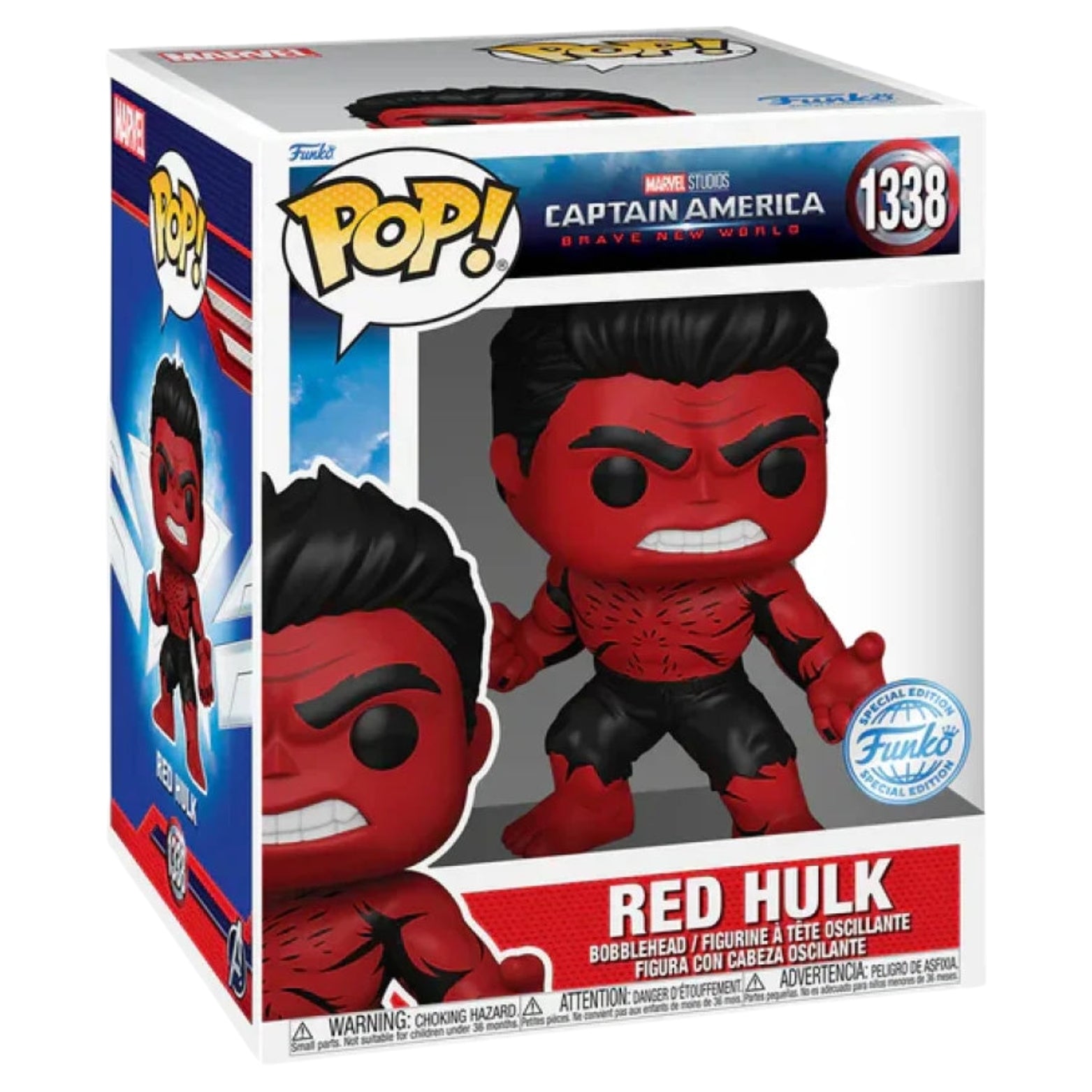 FUNKO POP! MARVEL STUDIOS CAPTAIN AMERICA BRAVE NEW WORLD RED HULK RETRO FUNKO SPECIAL EDITION no1338