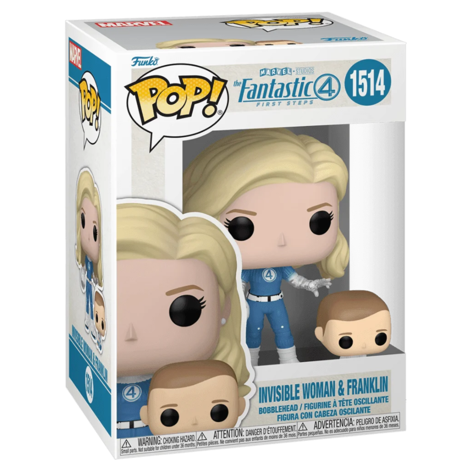 FUNKO POP! MARVEL THE FANTASTIC 4 FIRST STEPS INVISIBLE WOMAN & FRANKLIN no1514
