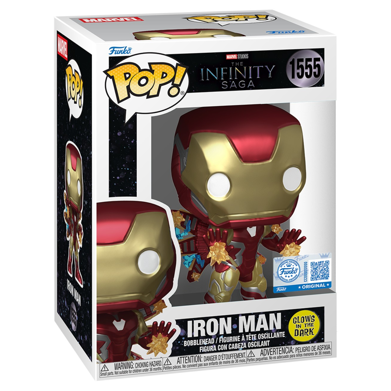 FUNKO POP! MARVEL THE INFINITY SAGA IRON MAN GITD FUNKO SPECIAL EDITION no1555