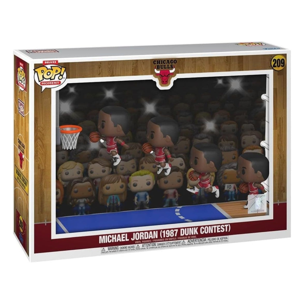 FUNKO POP! MOMENT NBA BASKETBALL CHICAGO BULLS MICHAEL JORDAN 1987 DUNK CONTEST no209