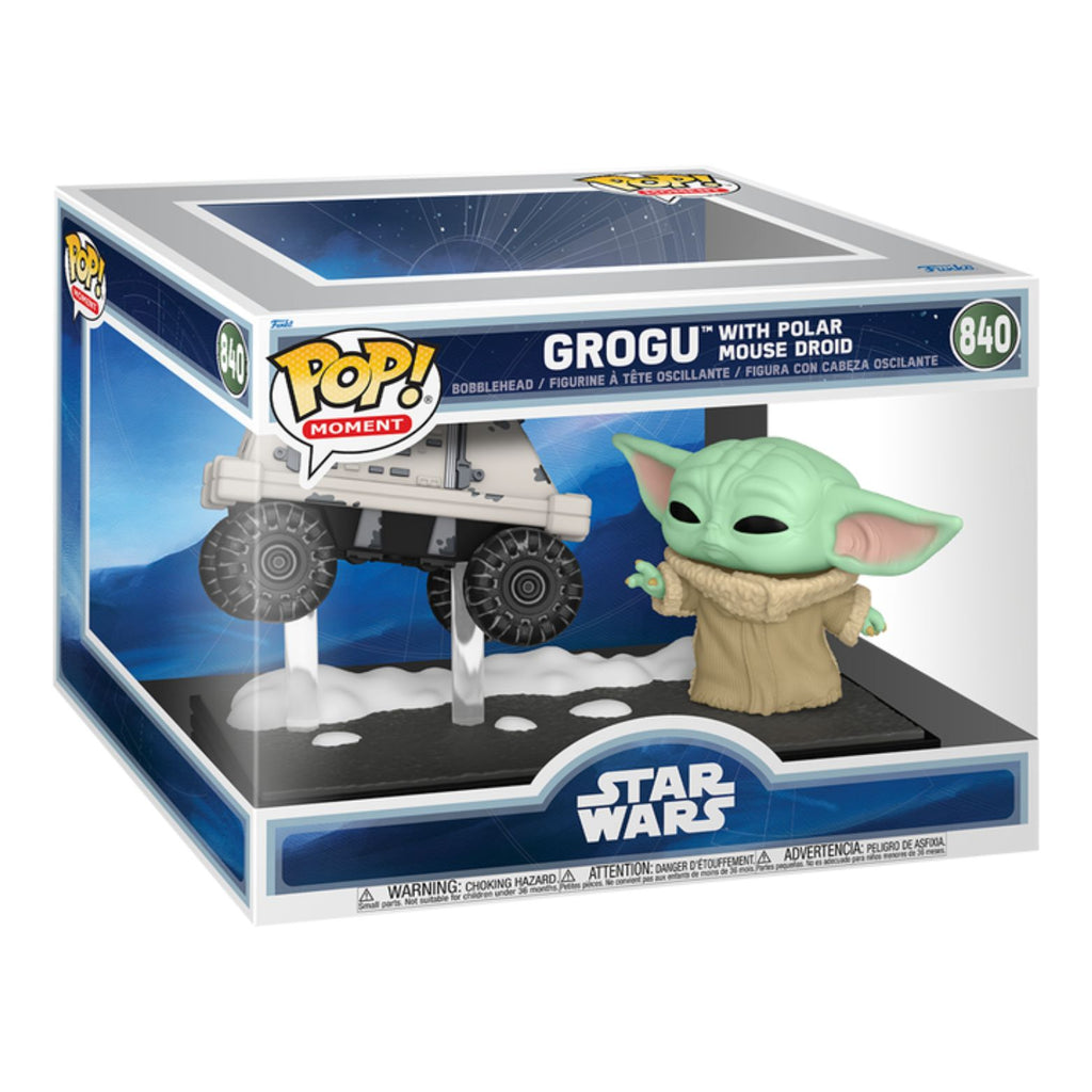 FUNKO POP! MOMENT STAR WARS THE MANDALORIAN AND GROGU GROGU WITH POLAR MOUSE DROID no840