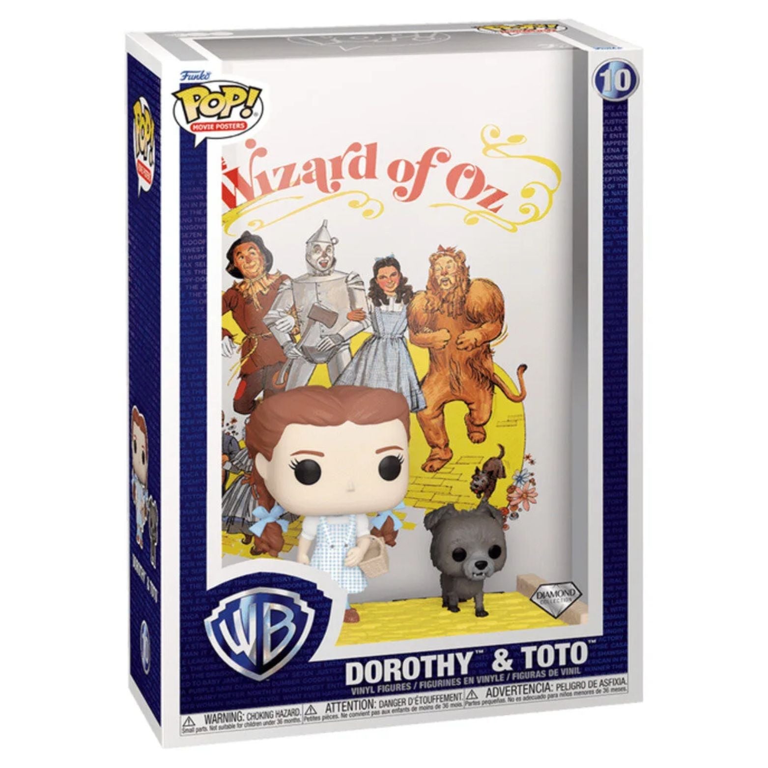 FUNKO POP! MOVIE POSTERS WARNER BROTHERS 100th ANNIVERSARY THE WIZARD OF OZ DOROTHY & TOTO DIAMOND COLLECTION no10