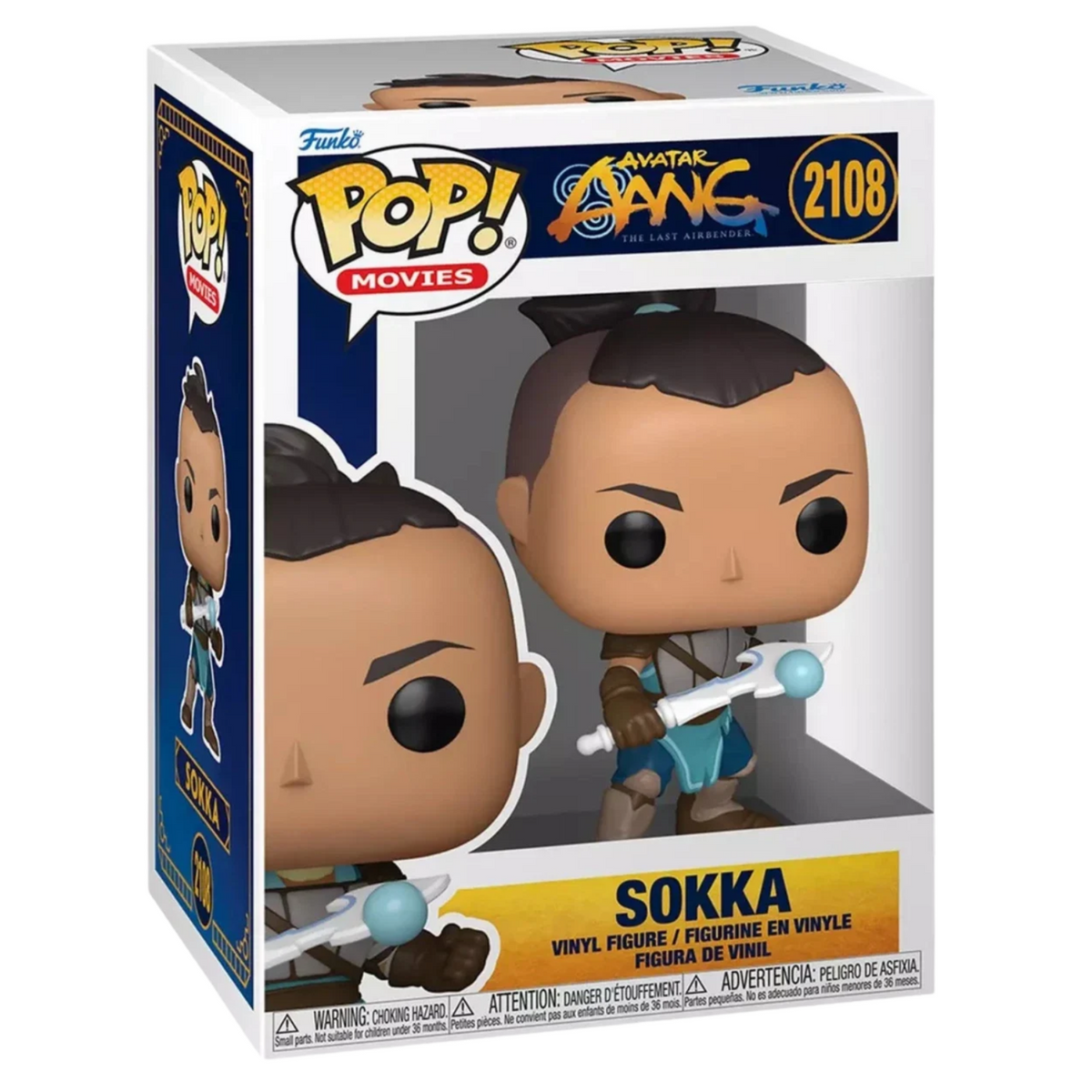 FUNKO POP! MOVIES AVATAR AANG THE LAST AIRBENDER SOKKA no2108