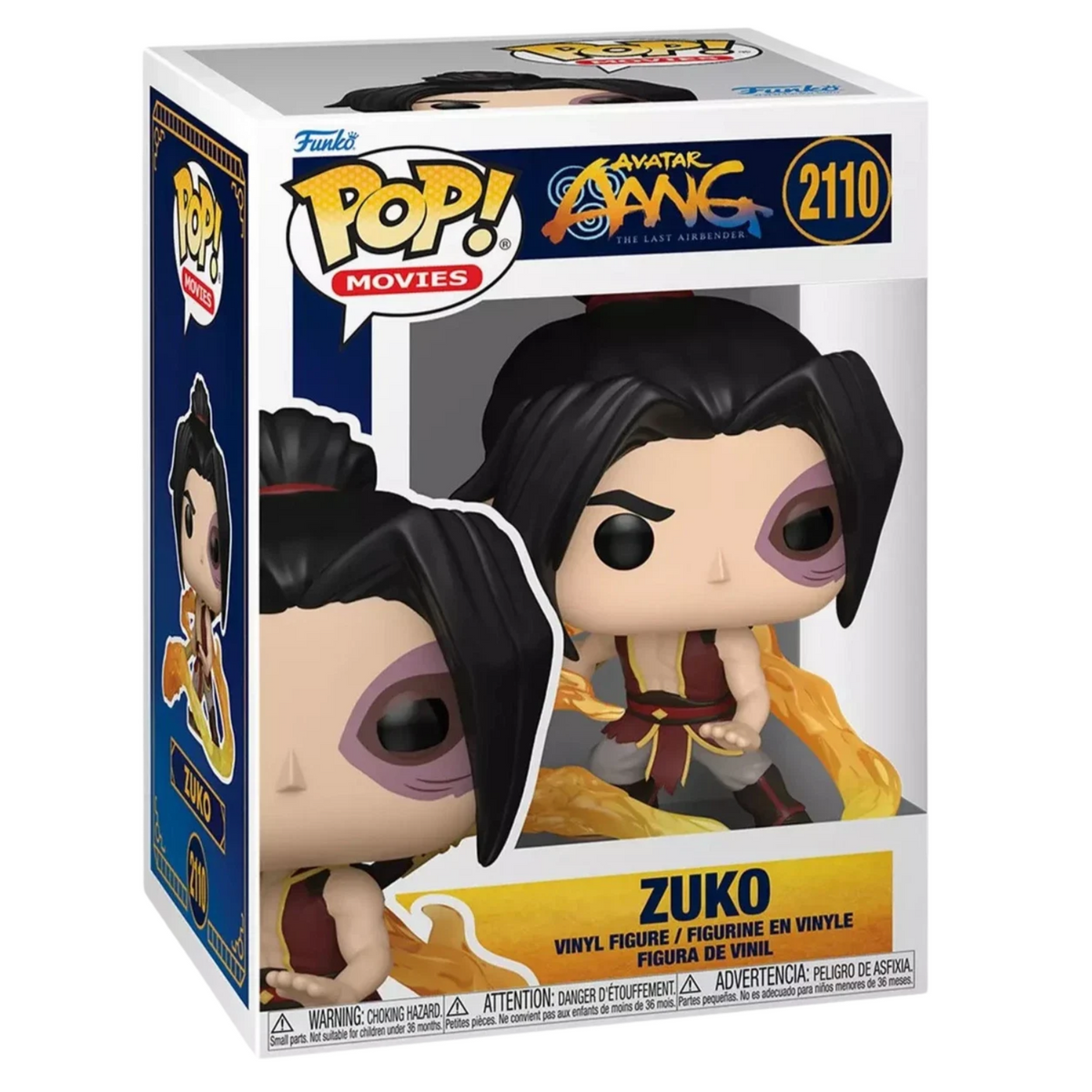 FUNKO POP! MOVIES AVATAR AANG THE LAST AIRBENDER ZUKO no2110
