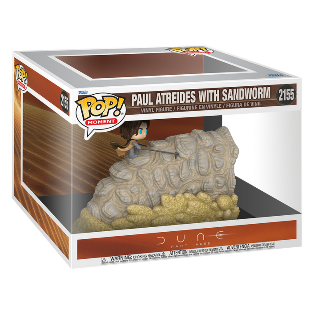 FUNKO POP! MOVIES DUNE: PART THREE PAUL ATREIDES WITH SANDWORM no2155