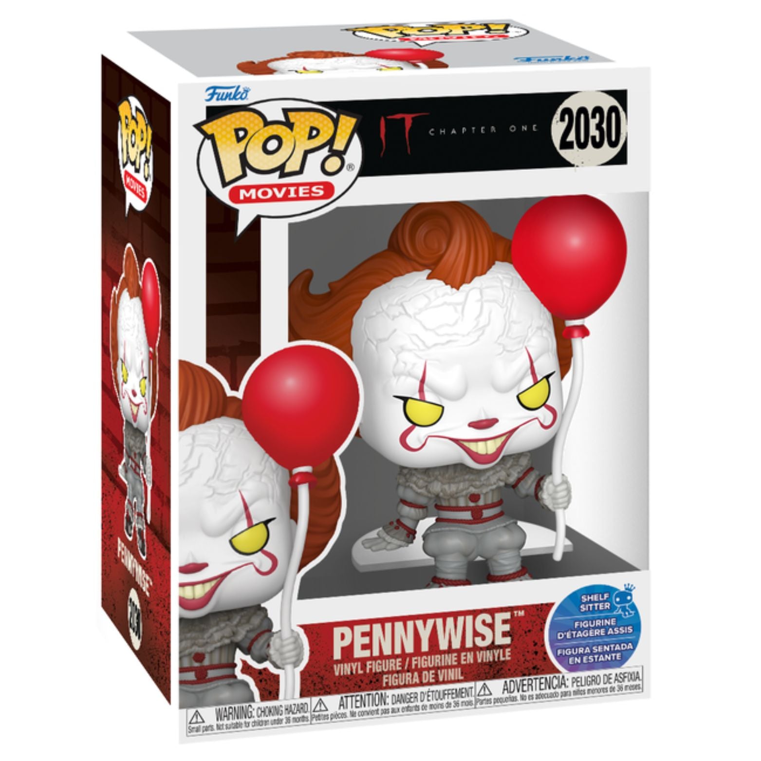 FUNKO POP! MOVIES IT CHAPTER ONE PENNYWISE SHELF SITTER no2030