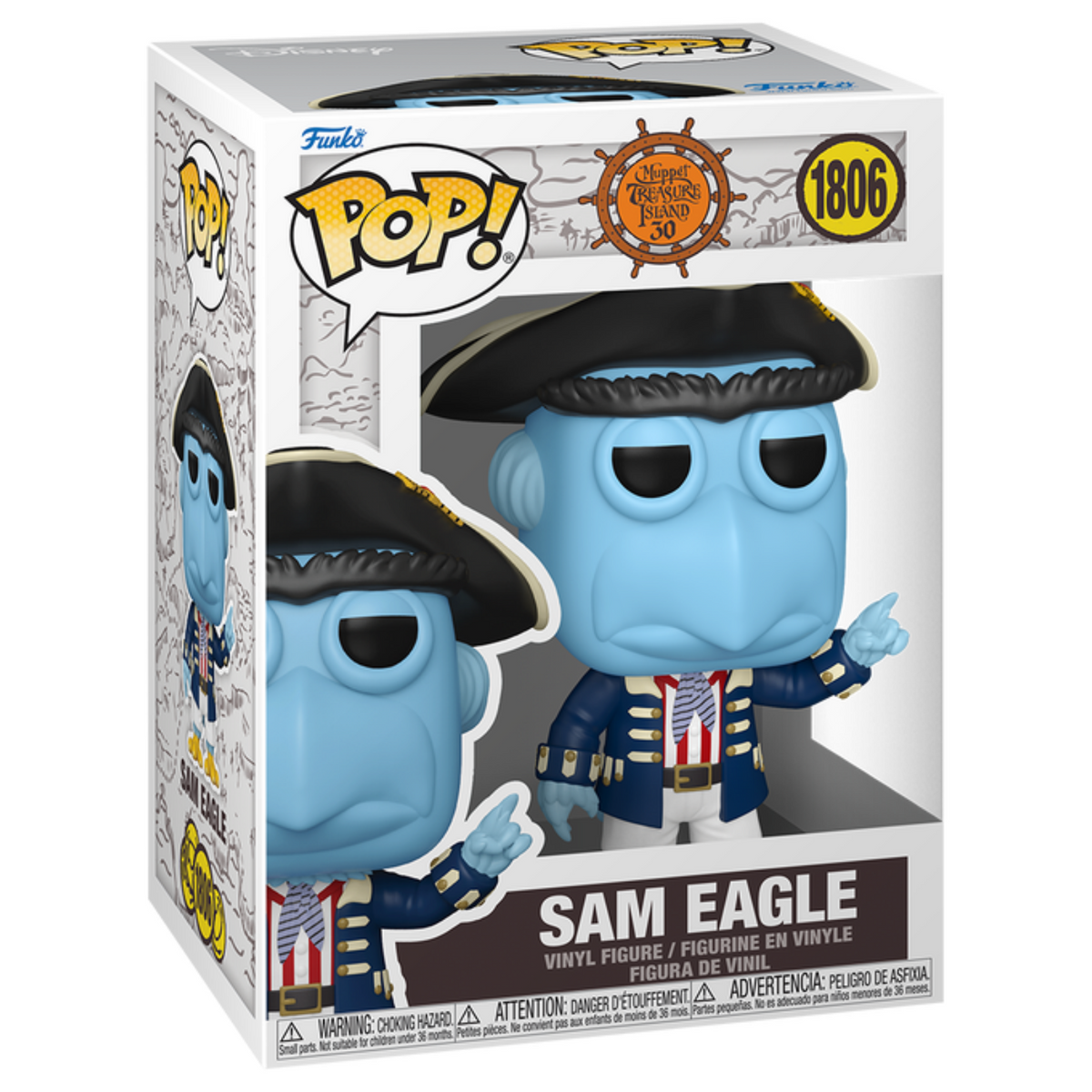 FUNKO POP! MOVIES MUPPET TREASUE ISLAND 30 SAM EAGLE no1806
