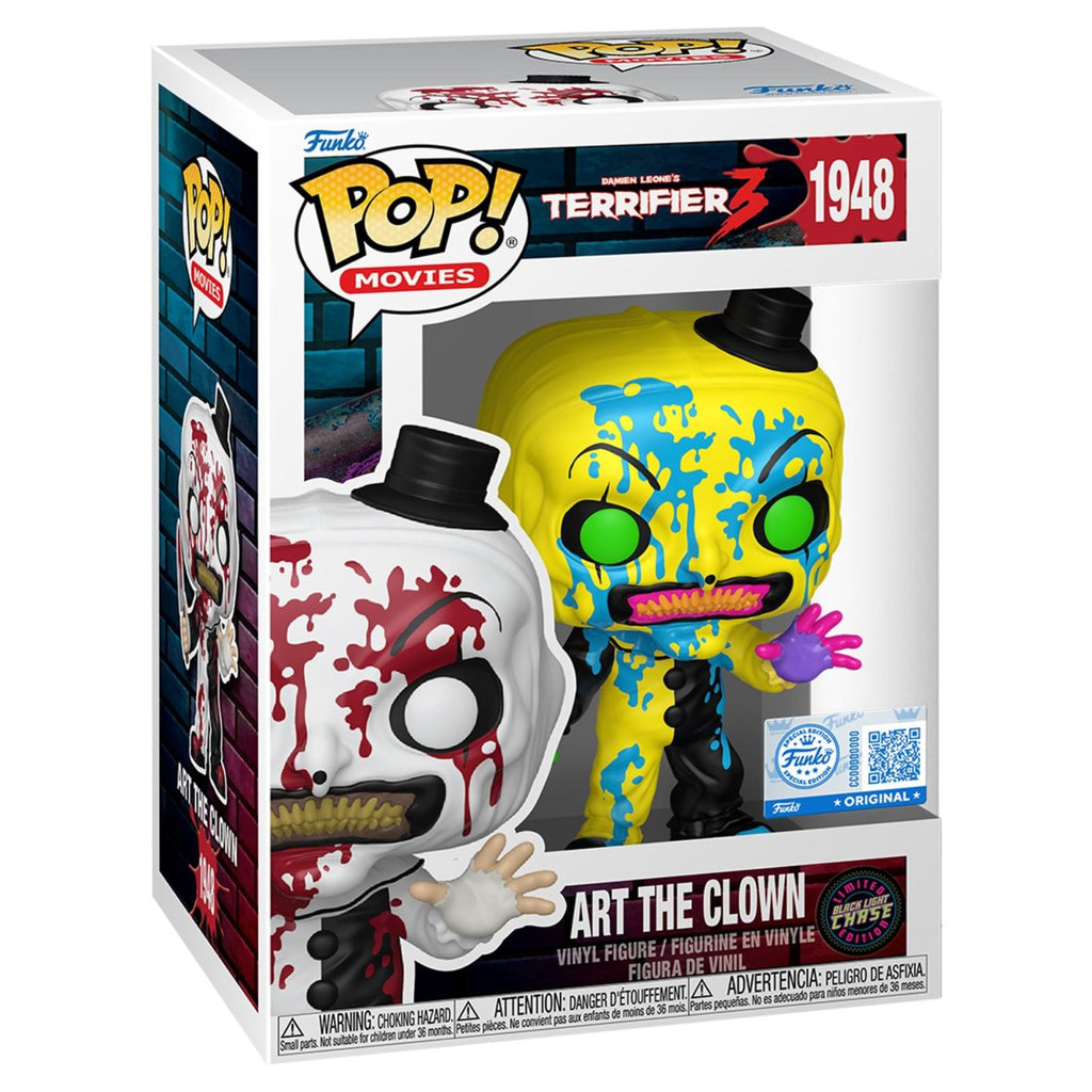 FUNKO POP! MOVIES TERRIFIER ART THE CLOWN FUNKO SPECIAL EDITION CHASE no1948