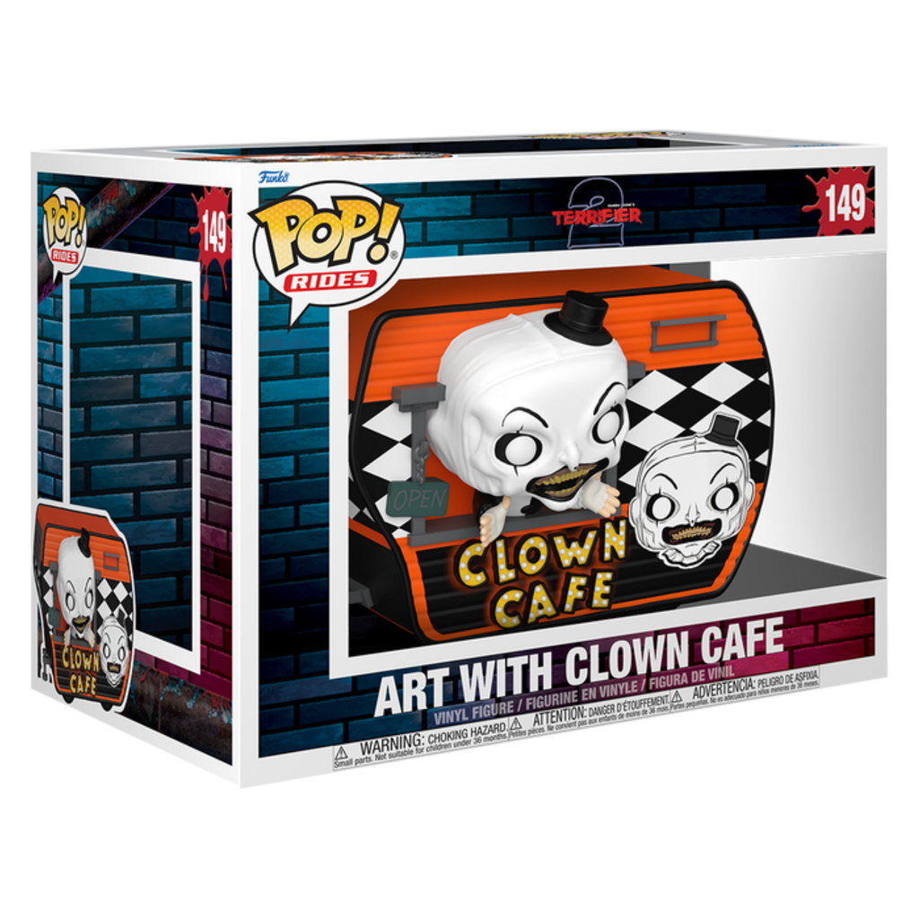 FUNKO POP! MOVIES TERRIFIER ART WITH CLOWN CAFE no149
