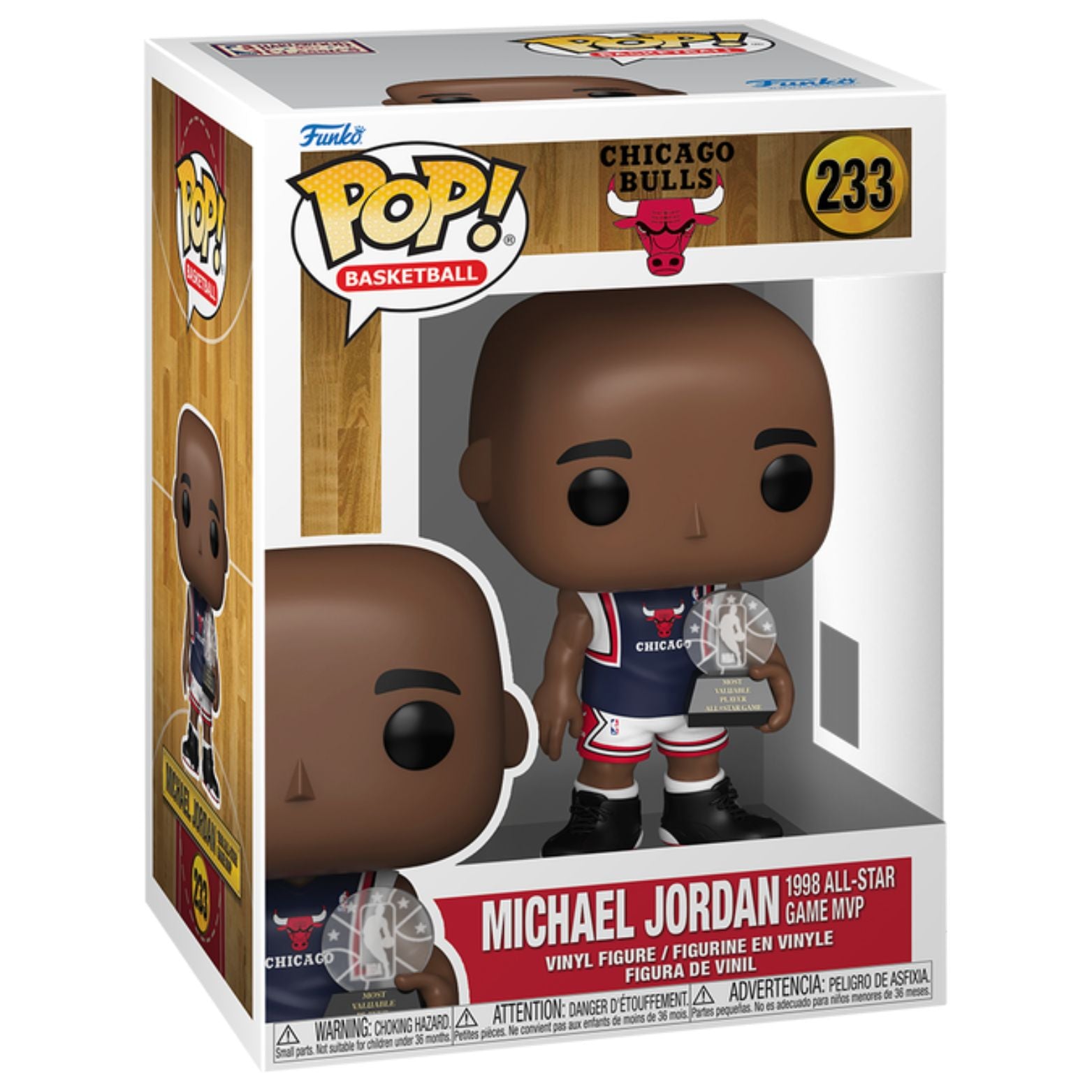 FUNKO POP! NBA BASKETBALL CHICAGO BULLS MICHAEL JORDAN 1998 ALL-STAR GAME MVP no233