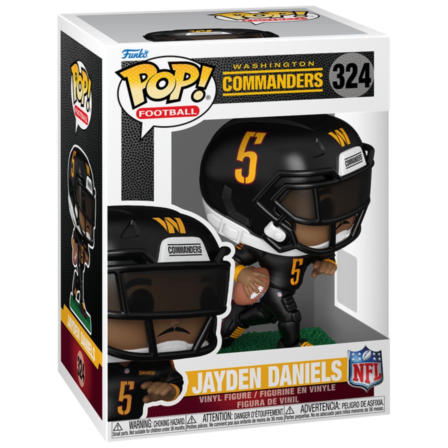 FUNKO POP! NFL FOOTBALL WASHINGTON COMMANDERS JAYDEN DANIELS no324