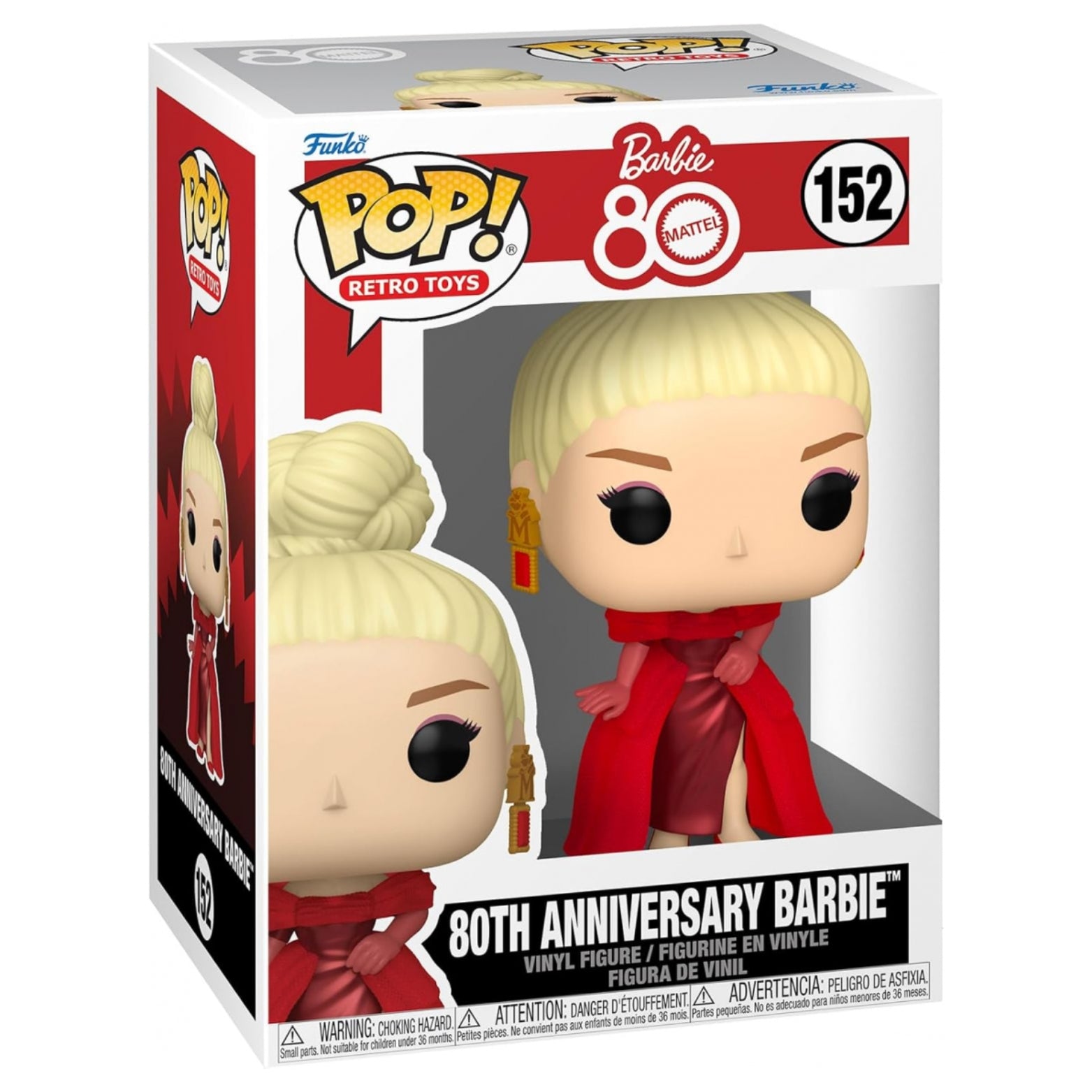 FUNKO POP! RETRO TOYS BARBIE 80TH ANNIVERSARY BARBIE no152