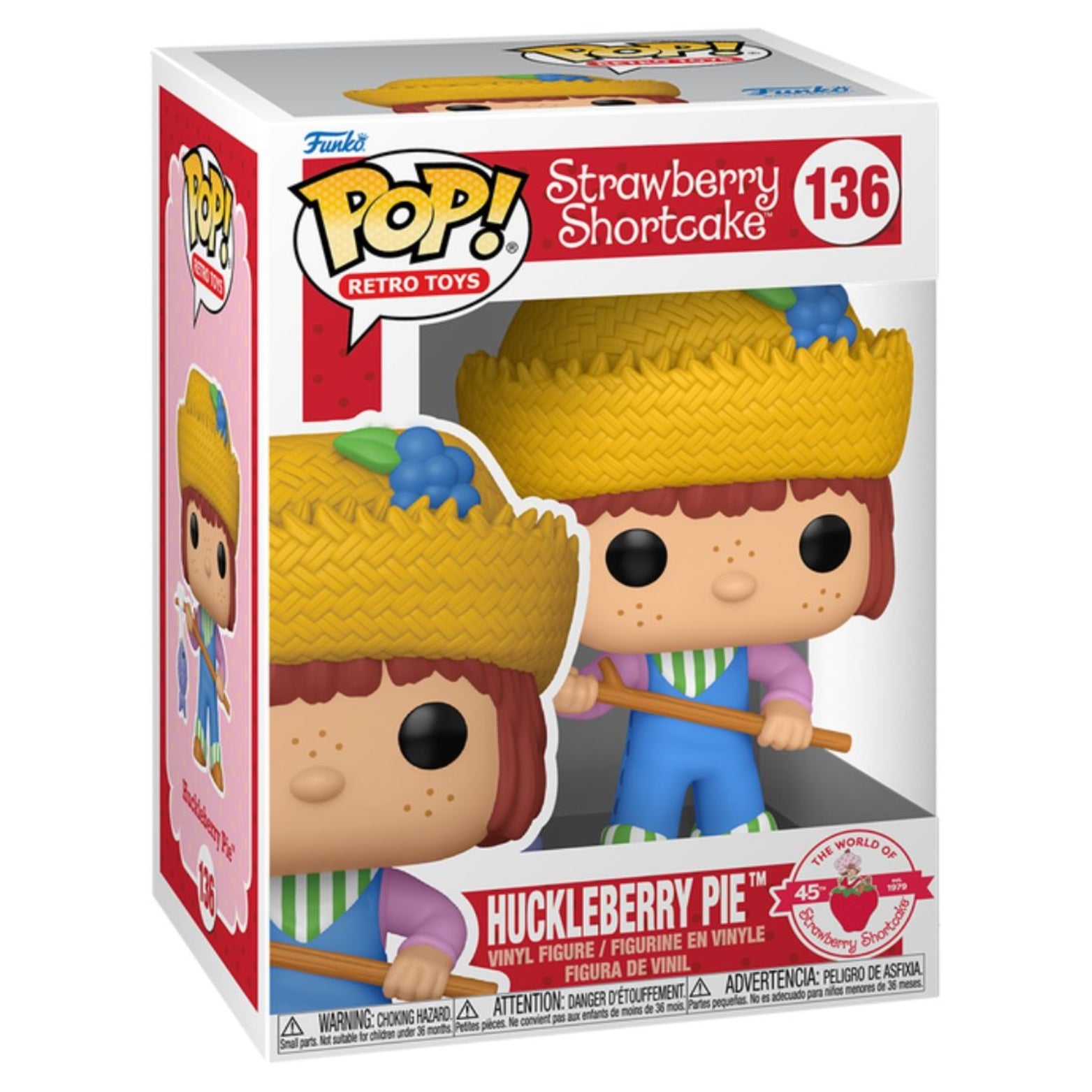 FUNKO POP! RETRO TOYS STRAWBERRY SHORTCAKE HUCKLEBERRY PIE no136